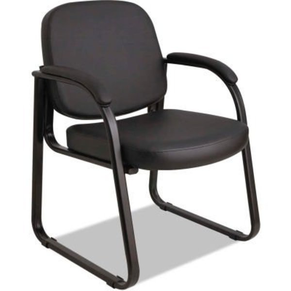 Alera Alera Reception Guest Chair - Vinyl - Black RL43C16